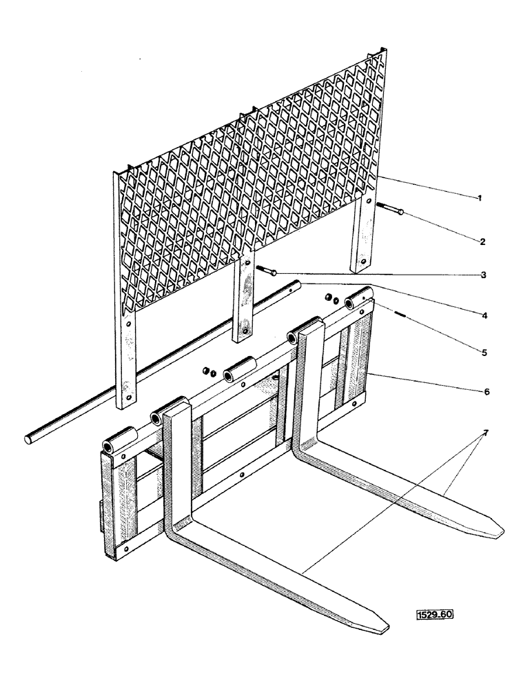 Схема запчастей Case IH 1529 - (138) - PALLET FORK 