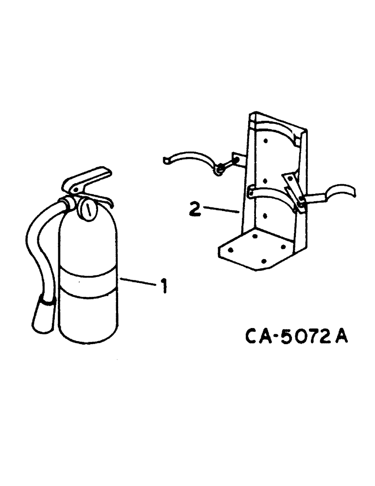 Схема запчастей Case IH 1460 - (13-052) - FIRE EXTINGUISHER (05) - SUPERSTRUCTURE