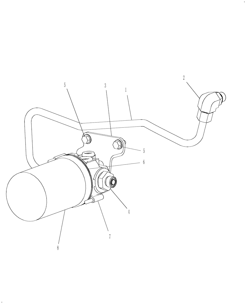 Схема запчастей Case IH FARMALL 40B CVT - (41.200.CS[02]) - STEERING FILTER & TUBING (41) - STEERING