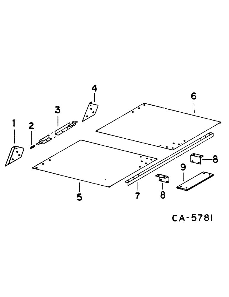 Схема запчастей Case IH 1460 - (14-015) - STEERING AXLE SHIELD, STATIONARY Suspension