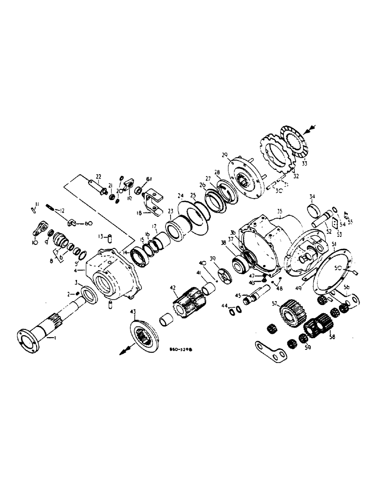 Схема запчастей Case IH HYDRO 84 - (07-74) - DRIVE TRAIN, PTO CLUTCH AND DRIVE, ALL WHEEL DRIVE TRACTORS (04) - Drive Train