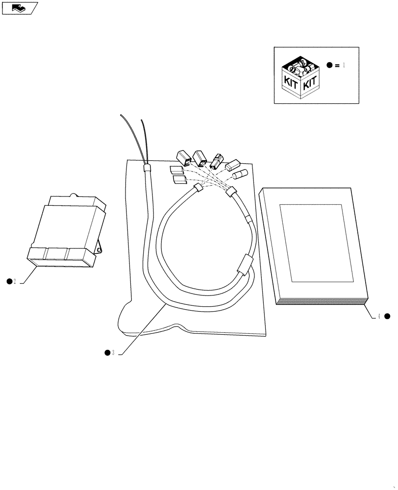 Схема запчастей Case IH 3330 - (55.440.06[01]) - ACCUBOOM KIT, BSN YAT028471 (55) - ELECTRICAL SYSTEMS