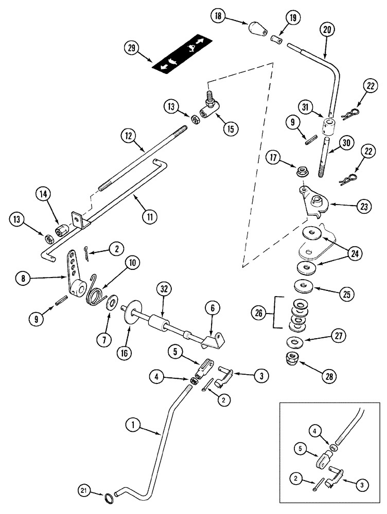 Схема запчастей Case IH C50 - (03-06) - GOVERNOR CONTROL (03) - FUEL SYSTEM