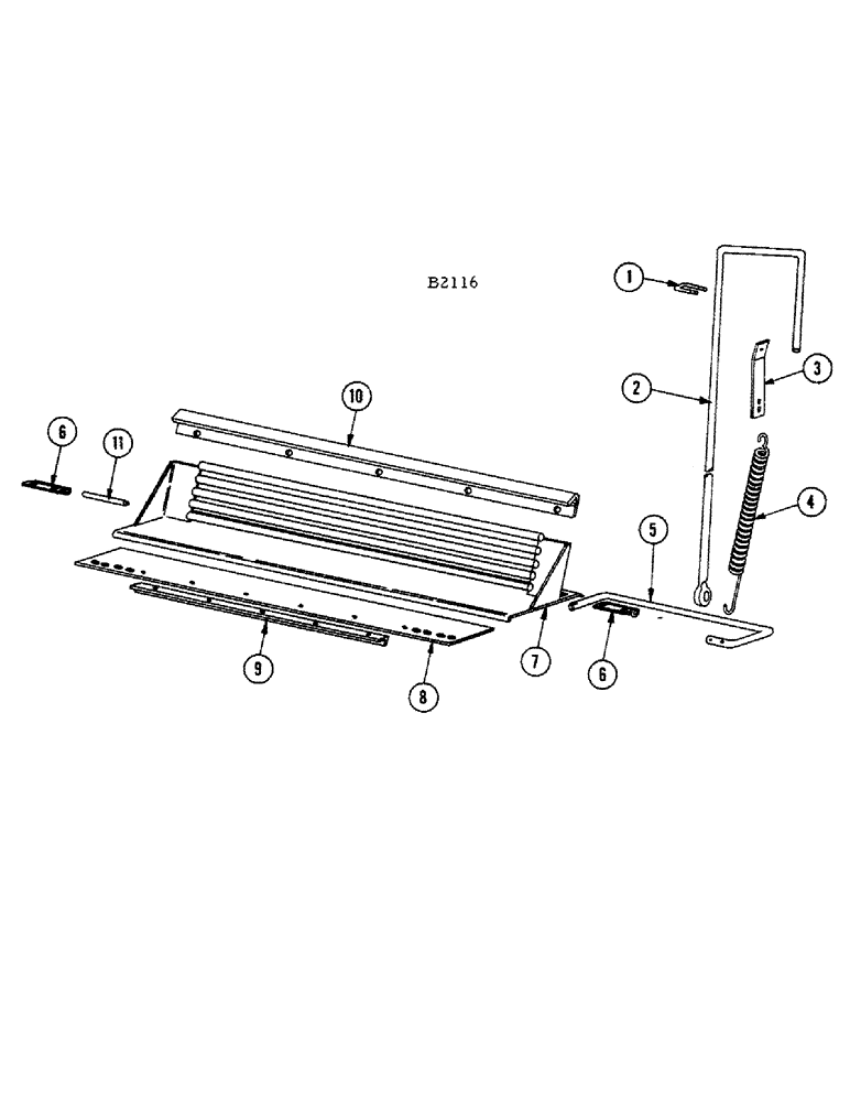 Схема запчастей Case IH 1010 - (106) - STONE TRAP ATTACHMENT, BEFORE SERIAL NUMBER 8243201 (66) - THRESHING