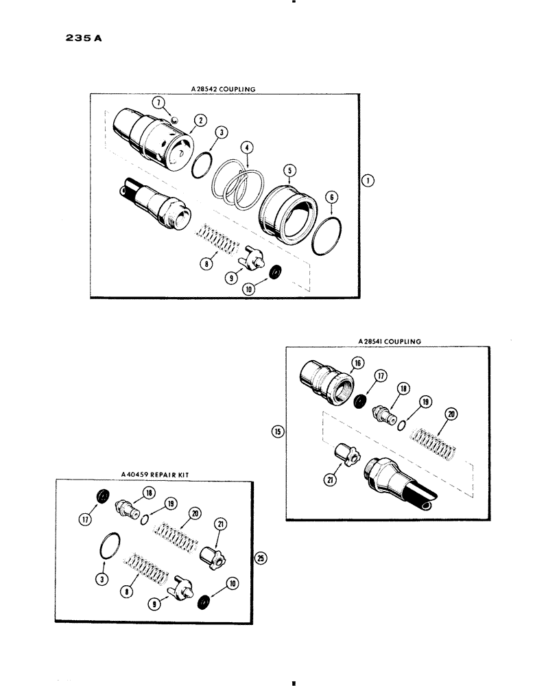 Схема запчастей Case IH 730 SERIES - (235A) - BREAKAWAY COUPLING (08) - HYDRAULICS