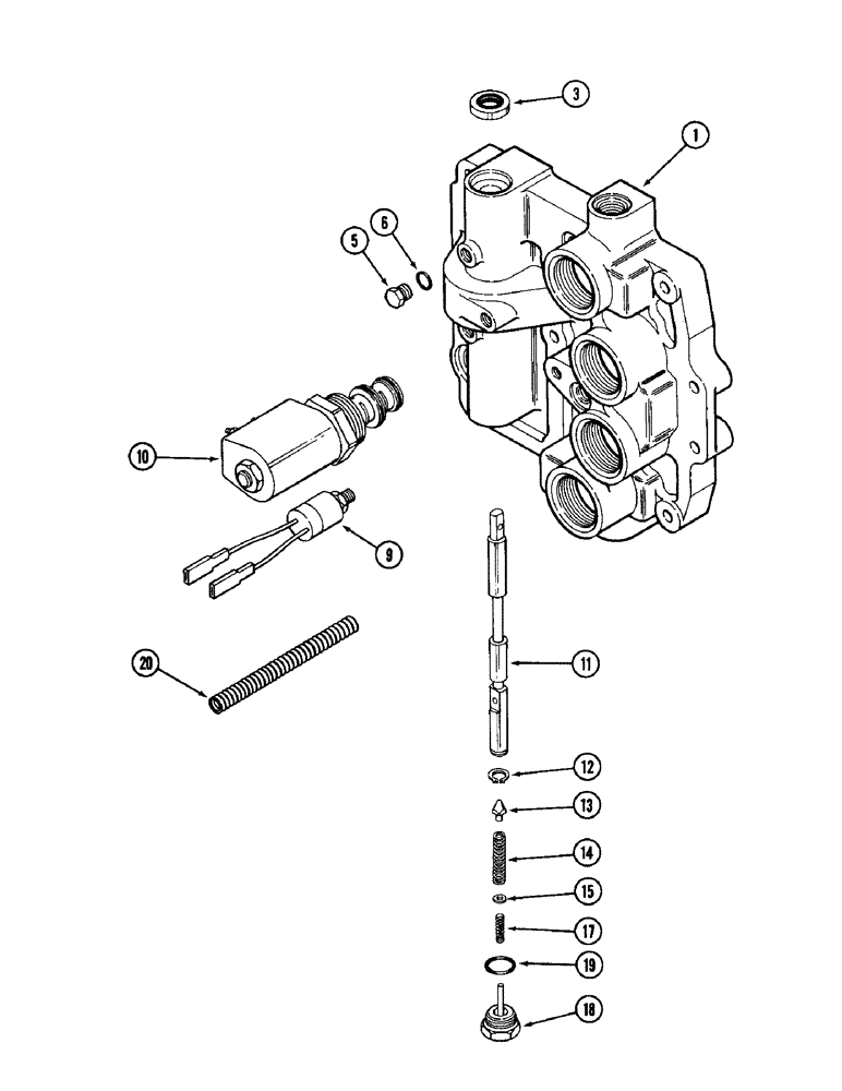 Схема запчастей Case IH 1896 - (6-146) - HYDRAULIC MANIFOLD ASSEMBLY, ELECTRIC SHIFT (06) - POWER TRAIN