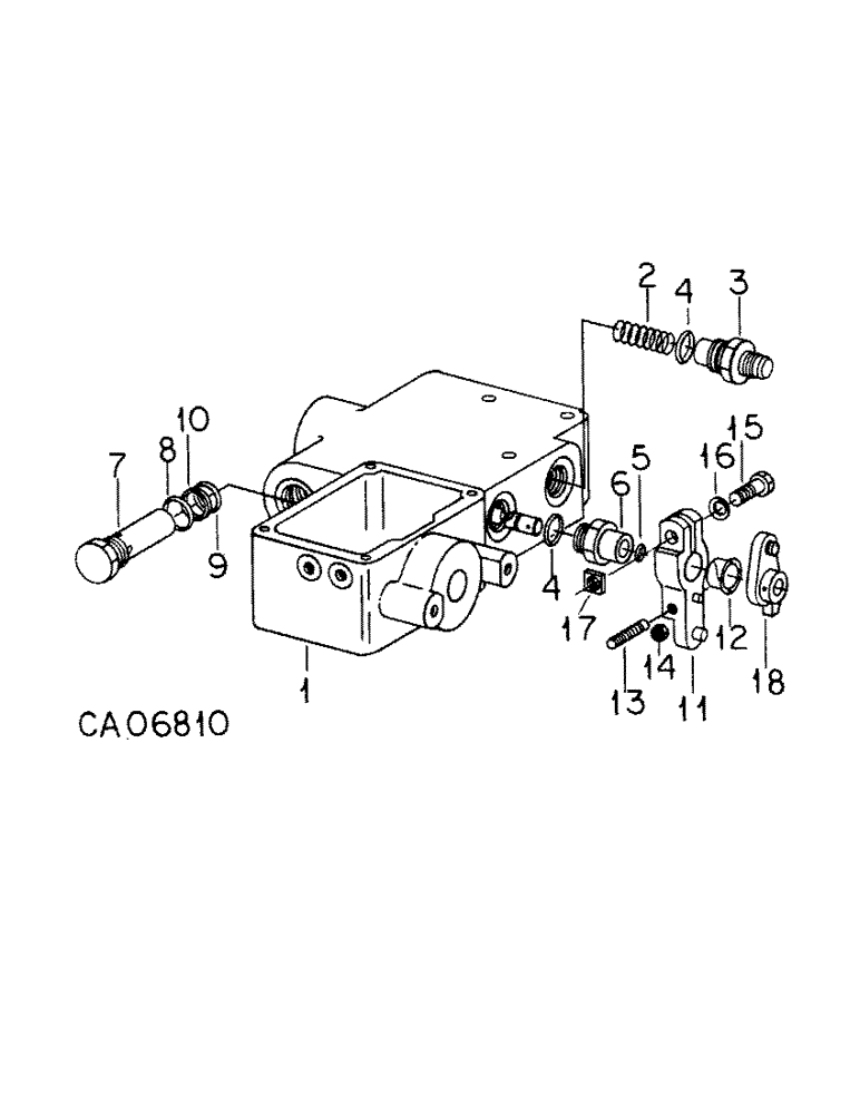 Схема запчастей Case IH 1586 - (10-31[A]) - HYDRAULIC, PRIORITY VALVE, TRACTORS WITH DRAFT CONTROL (07) - HYDRAULICS