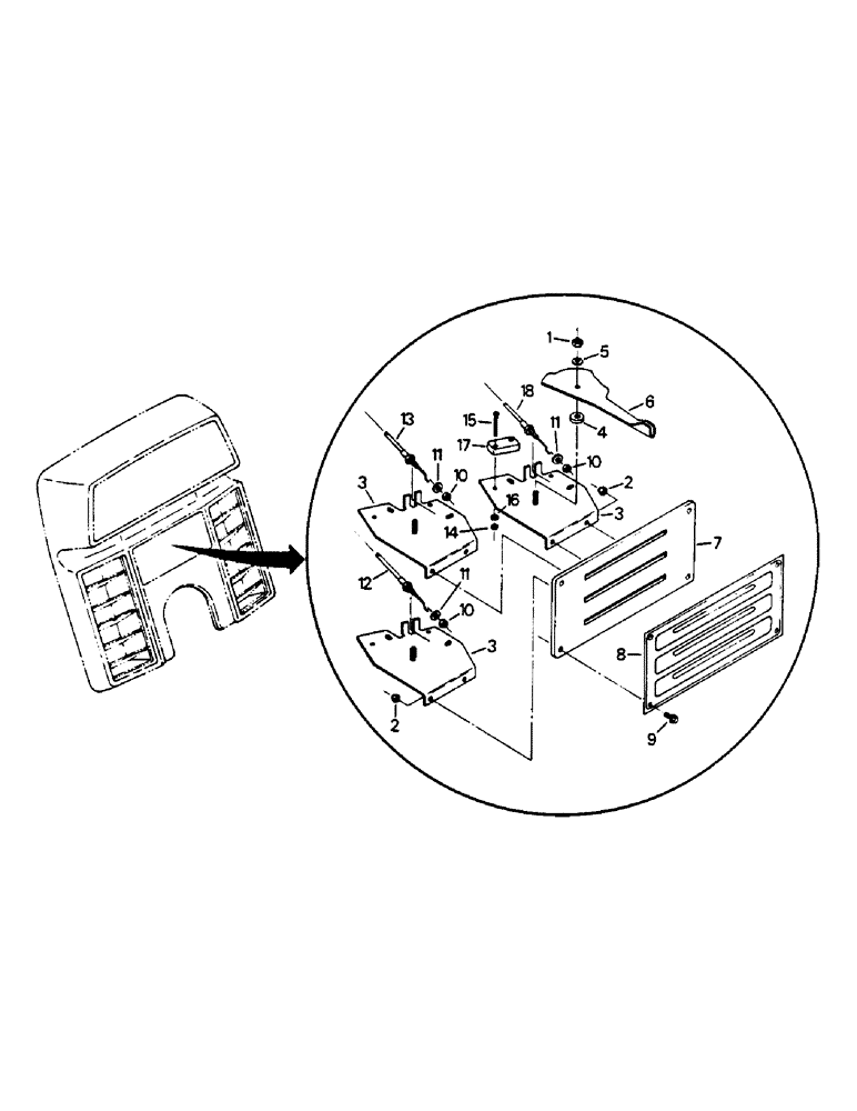 Схема запчастей Case IH 9130 - (03-07) - AIR CONDITIONER AND HEATER CONTROLS (03) - Climate Control