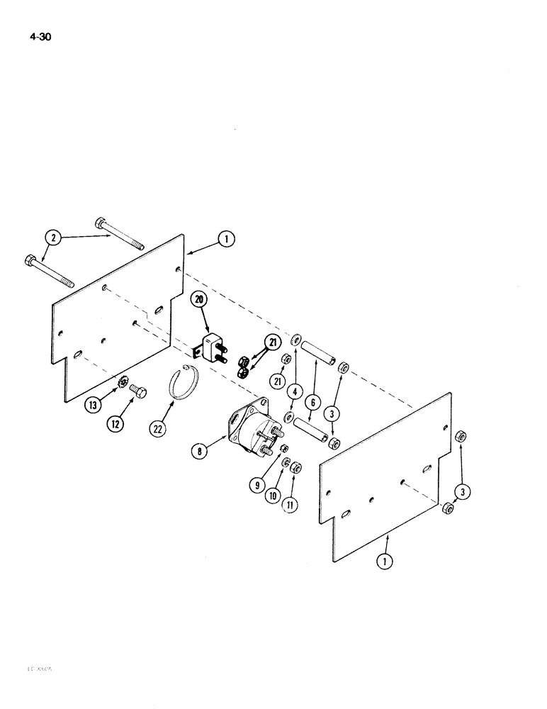 Схема запчастей Case IH 2096 - (4-030) - SOLENOID AND CIRCUIT BREAKER (04) - ELECTRICAL SYSTEMS