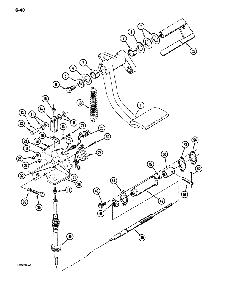 Схема запчастей Case IH 9170 - (6-40) - CLUTCH CONTROL, TRANSMISSION (06) - POWER TRAIN