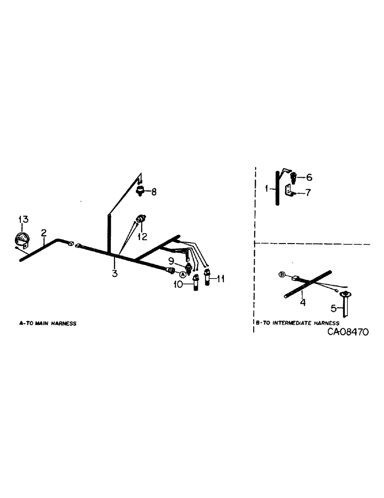 Схема запчастей Case IH 4568 - (08-22) - ELECTRICAL, CHASSIS WIRING, SWITCHES AND RELATED PARTS, 4568 TRACTORS (06) - ELECTRICAL