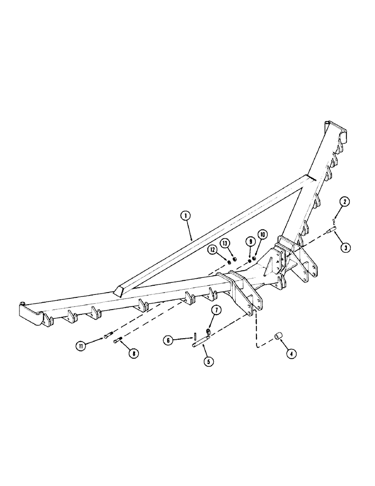 Схема запчастей Case IH 513V - (06) - FRAME, ELEVEN SHANK 