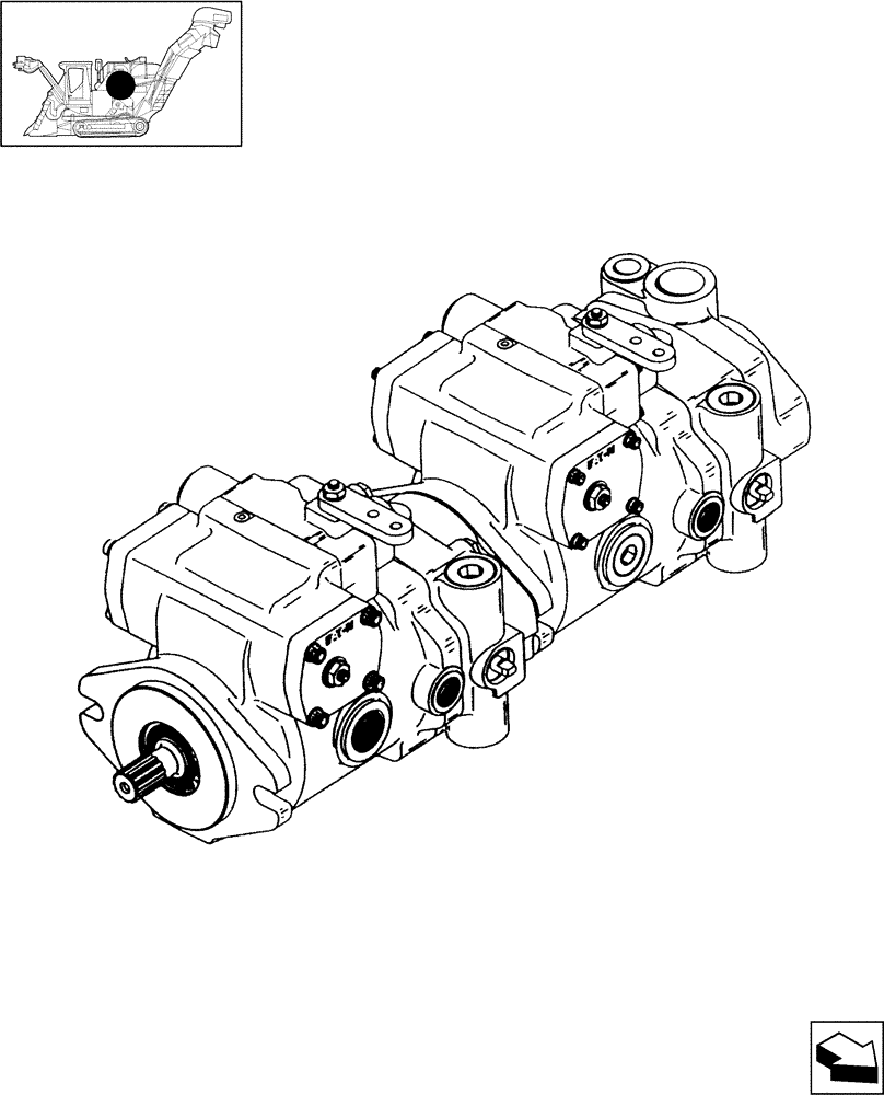 Схема запчастей Case IH A4000 - (B04.01[01]) - HYDRAULIC PUMP Hydraulic Components & Circuits