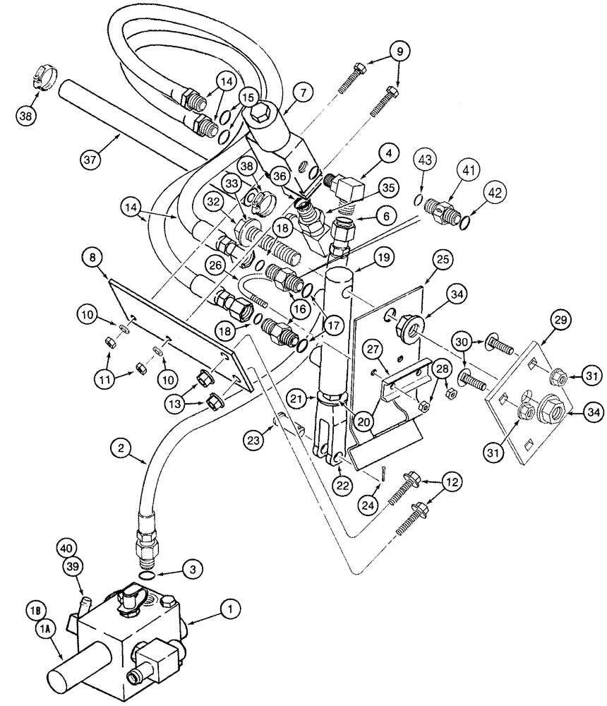 Схема запчастей Case IH 2388 - (08-27) - HYDRAULICS - UNLOADER CLUTCH BSN JJC0268799 (07) - HYDRAULICS