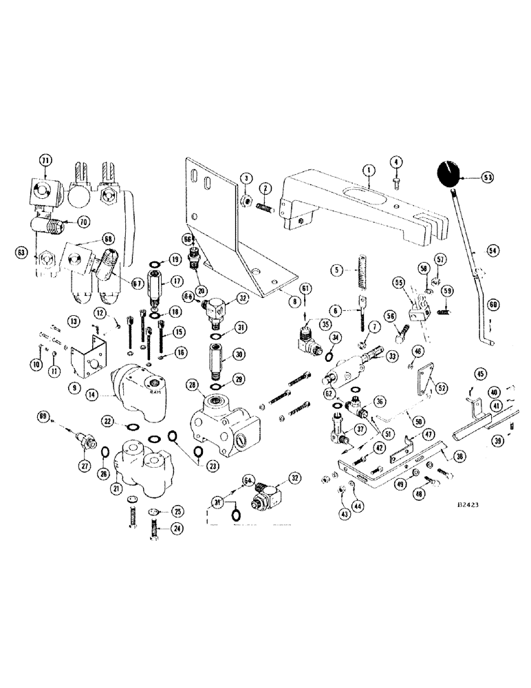 Схема запчастей Case IH 660 - (072) - AUTOMATIC HEADER CONTROL 