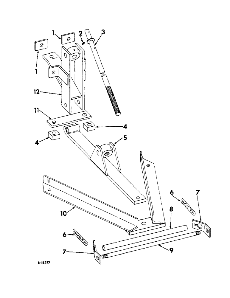 Схема запчастей Case IH 60F - (K-04) - HITCH COUPLING COMPLETING PACKAGE, TO APPLY THE 60 DISK 