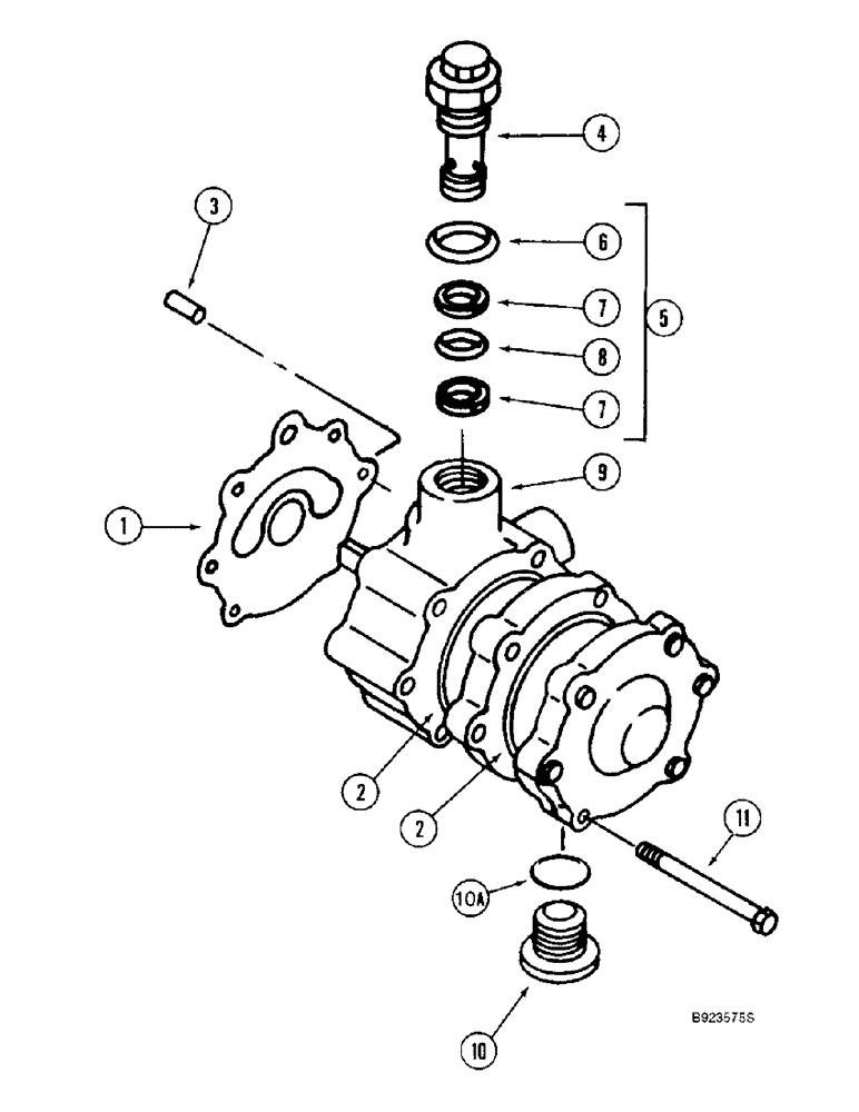 Схема запчастей Case IH 2188 - (6-30) - HYDROSTATIC PUMP ASSSEMBLY, CHARGE PUMP, CORN AND GRAIN COMBINE (03) - POWER TRAIN