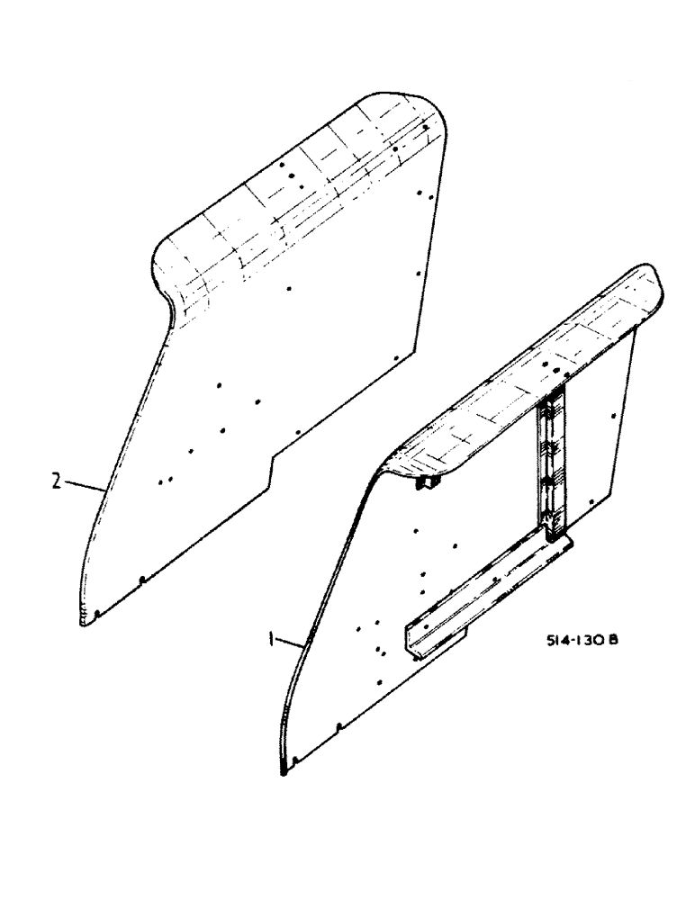 Схема запчастей Case IH 385 - (13-04) - SUPERSTRUCTURE, REAR FENDERS (05) - SUPERSTRUCTURE