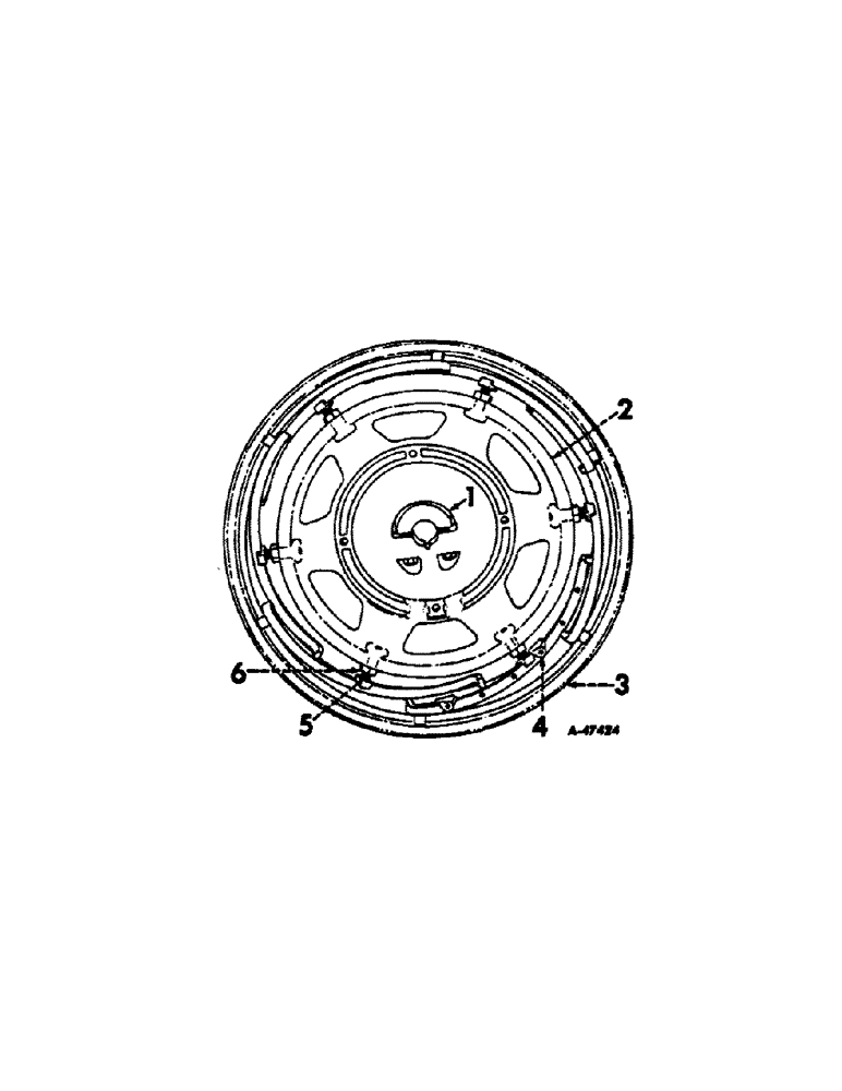 Схема запчастей Case IH 560 - (202) - WHEELS, POWER ADJUSTED REAR WHEELS, FOR FARMALL 560 SERIES TRACTORS (11) - WHEELS