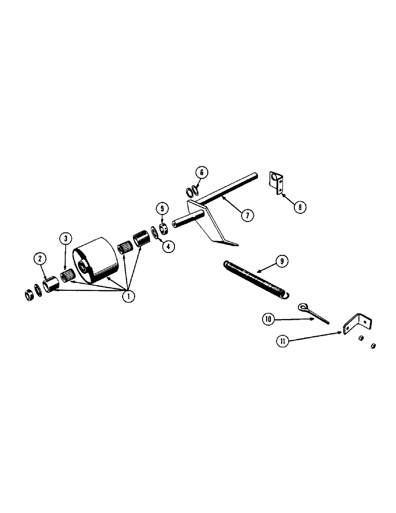 Схема запчастей Case IH 133 - (14) - MAIN DRIVE BELT TIGHTENER, P.T.O. EQUIPPED BALERS 