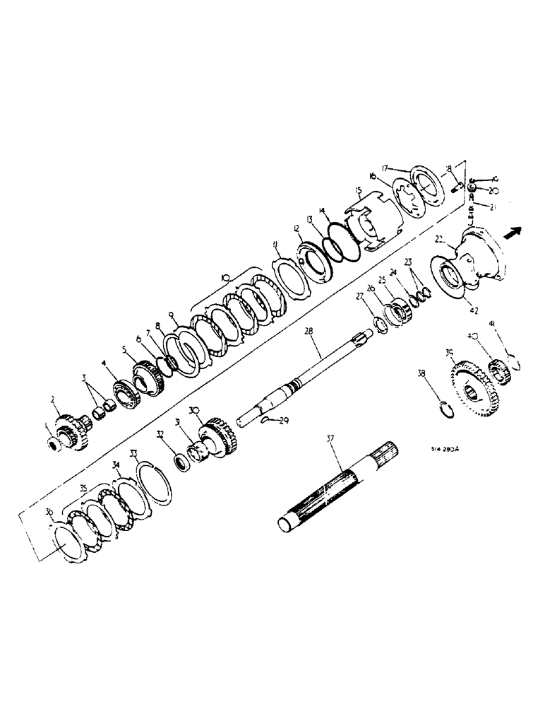 Схема запчастей Case IH 685 - (07-072) - TORQUE AMPLIFIER, SYNCHROMESH DRIVE (04) - Drive Train