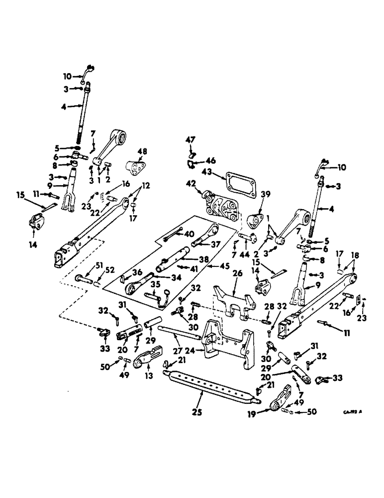 Схема запчастей Case IH 544 - (K-06) - DRAWBARS AND HITCHES, THREE POINT HITCH, FARMALL TRACTORS Drawbars & Hitches