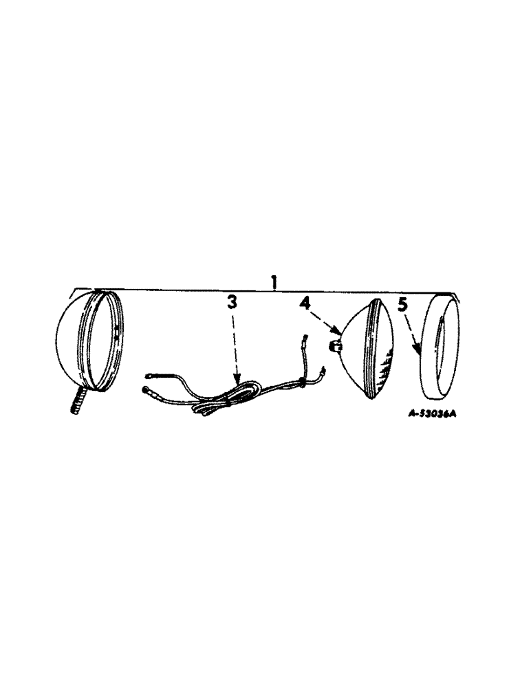 Схема запчастей Case IH 560 - (107) - ELECTRICAL SYSTEM, HEADLIGHTS, FARMALL 560 SERIES (06) - ELECTRICAL SYSTEMS