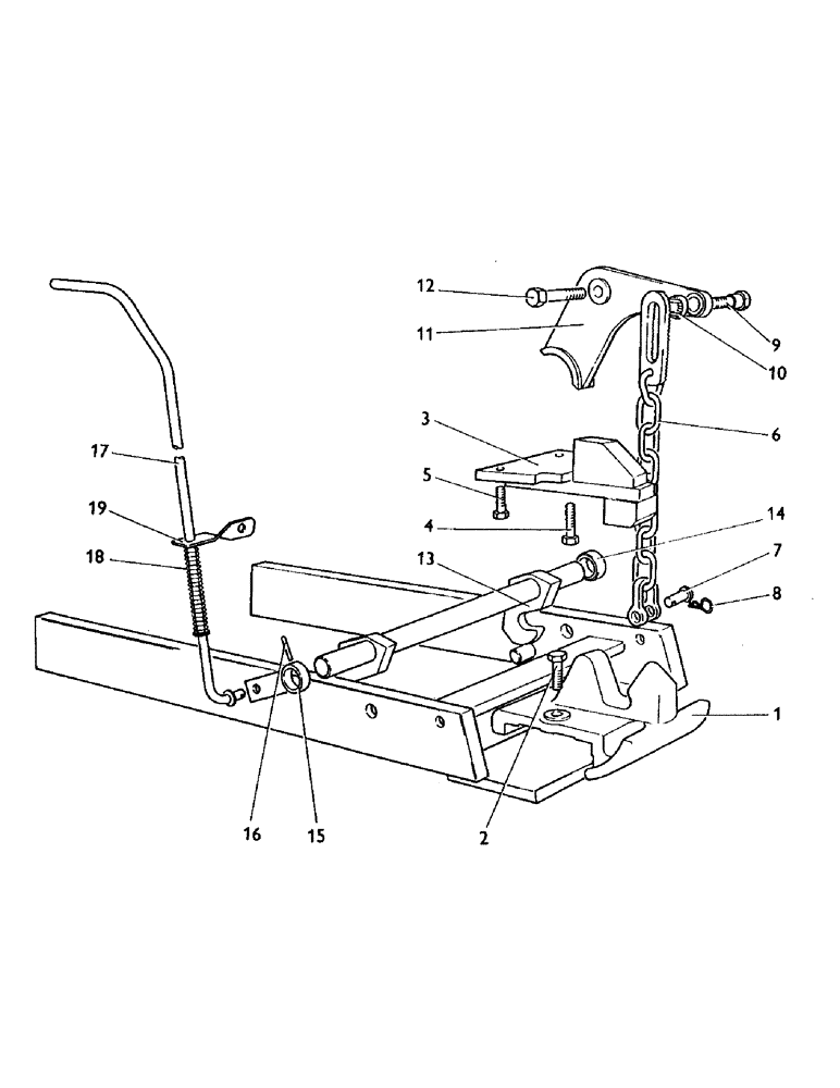 Схема запчастей Case IH 990 - (K06) - DRAWBARS AND HITCHES, PICK UP HITCH, U1470, 885 TRACTORS, OPTIONAL EQUIPMENT Drawbars & Hitches