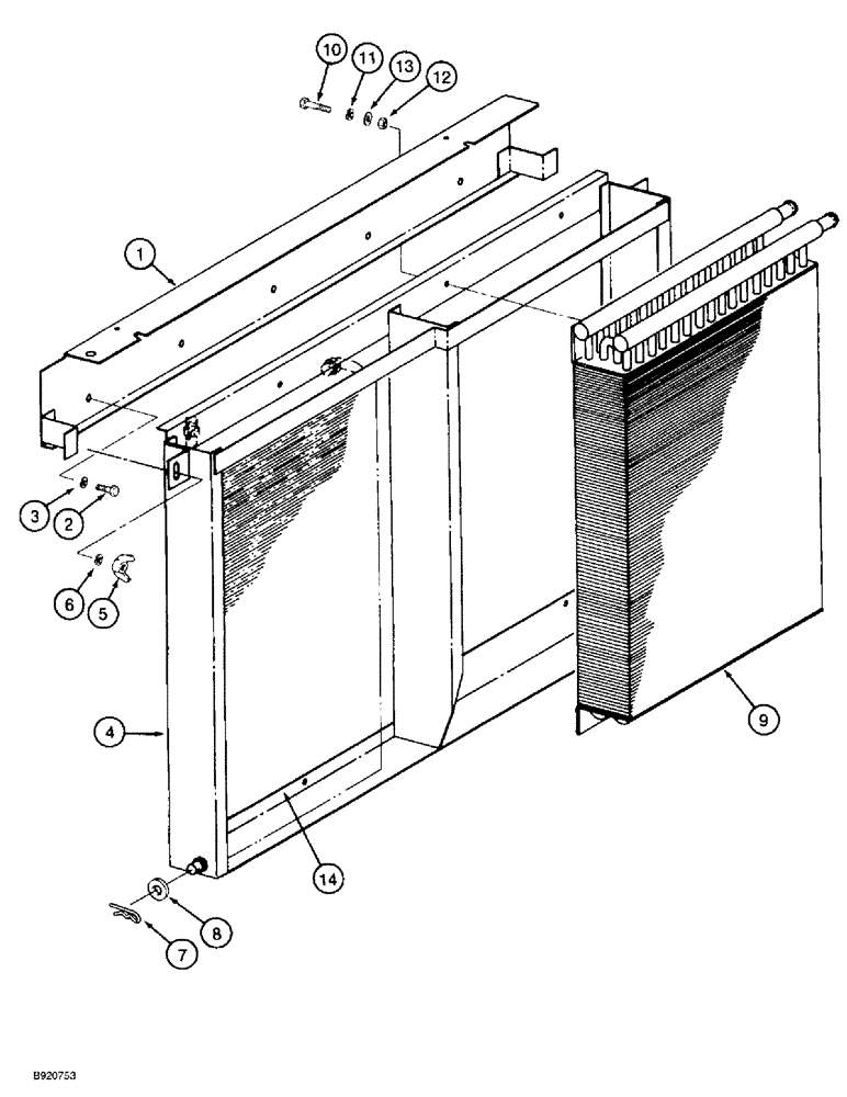 Схема запчастей Case IH 2022 - (6-08) - OIL COOLER AND SUPPORTS (03) - POWER TRAIN