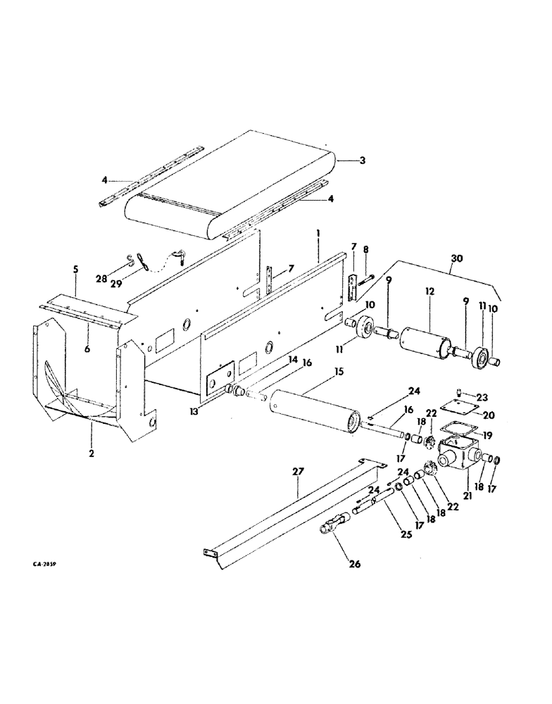 Схема запчастей Case IH 110 - (D-14) - FOLDING BUNK FEEDER 