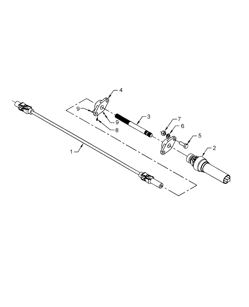 Схема запчастей Case IH BSX150 - (108) - MID PTO DRIVE KIT - 715585006 