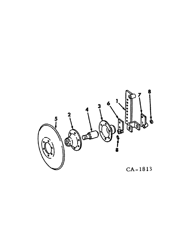 Схема запчастей Case IH 400 - (A-056) - DISK FURROWING ATTACHMENT, 9-1/4 IN., ONE PER ROW 