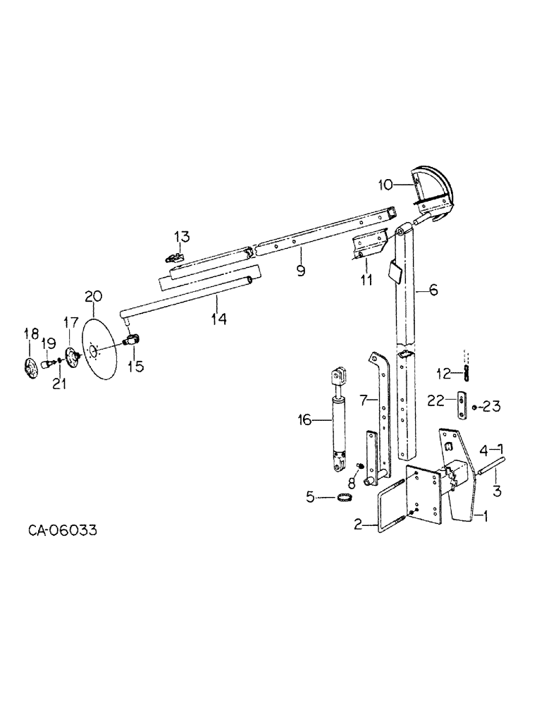 Схема запчастей Case IH 500 - (E-46) - HYDRAULIC MARKER ATTACHMENT 