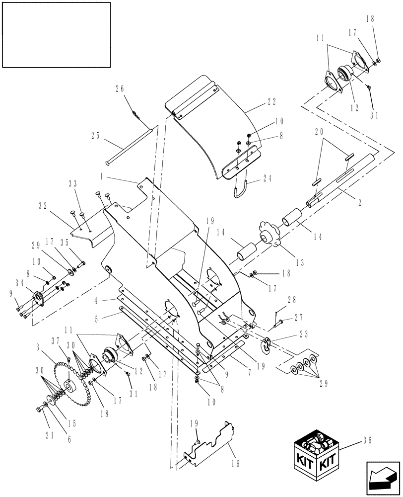 Схема запчастей Case IH 9010 - (80.101.08) - ELEVATOR HEAD (80) - CROP STORAGE/UNLOADING