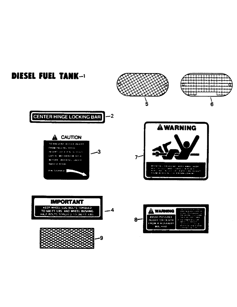 Схема запчастей Case IH 9130 - (09-3) - CHASSIS DECALS (13) - DECALS