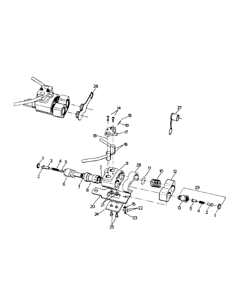 Схема запчастей Case IH RC210 - (08-17) - HYDRAULIC COUPLER (07) - HYDRAULICS