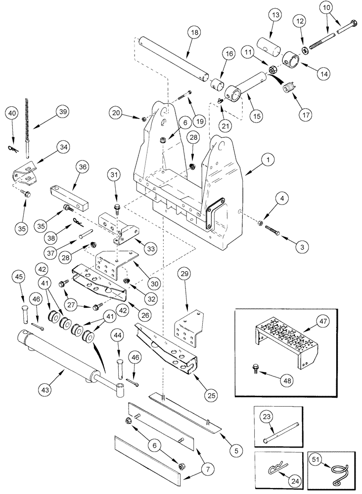 Схема запчастей Case IH 420 - (09A-33) - DRUM SUPPORT ASSY - 5 ROW NARROW (13) - PICKING SYSTEM