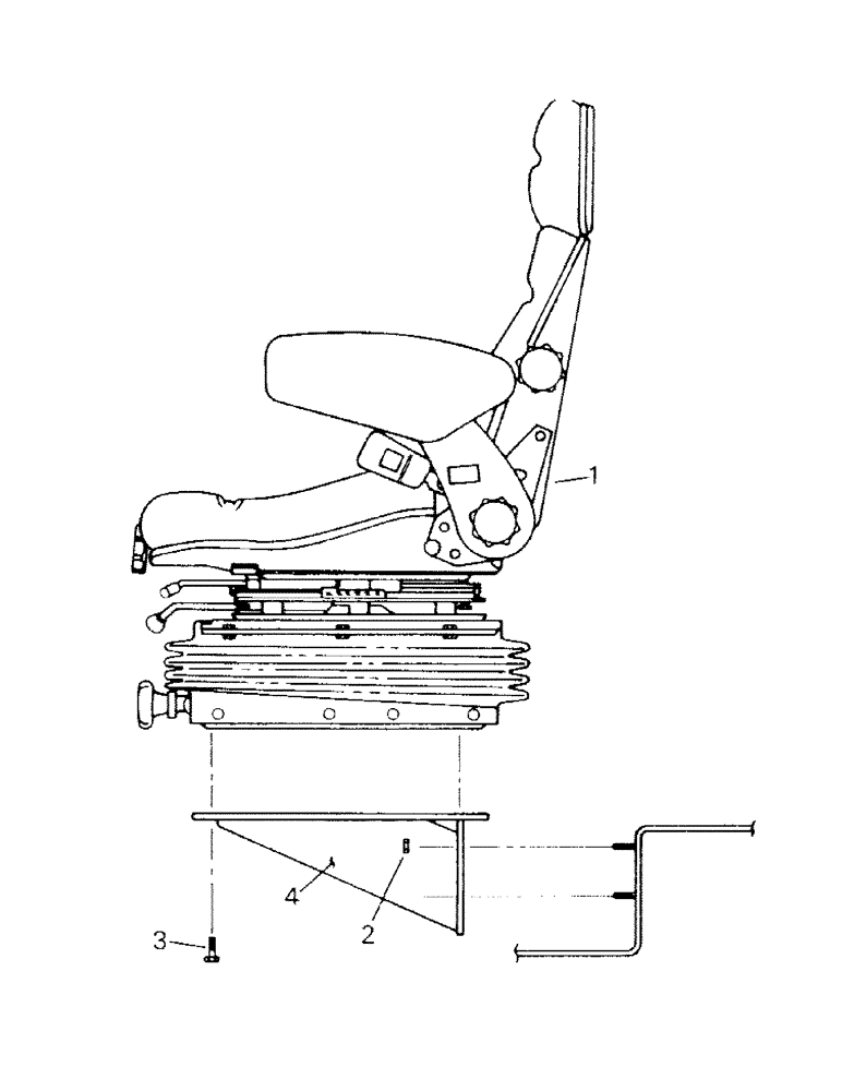 Схема запчастей Case IH CM360 - (01-10) - SEAT AND MOUNTING (10) - CAB