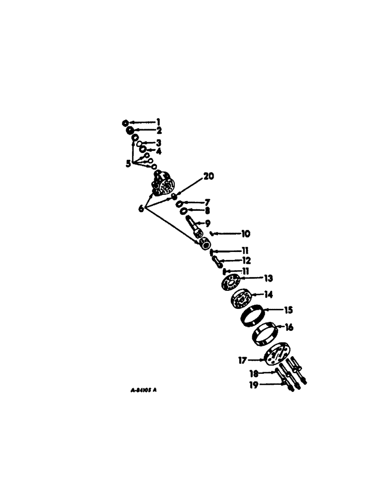 Схема запчастей Case IH 686 - (10-22[A]) - HYDRAULICS, HYDROSTATIC POWER STEERING HAND PUMP (07) - HYDRAULICS