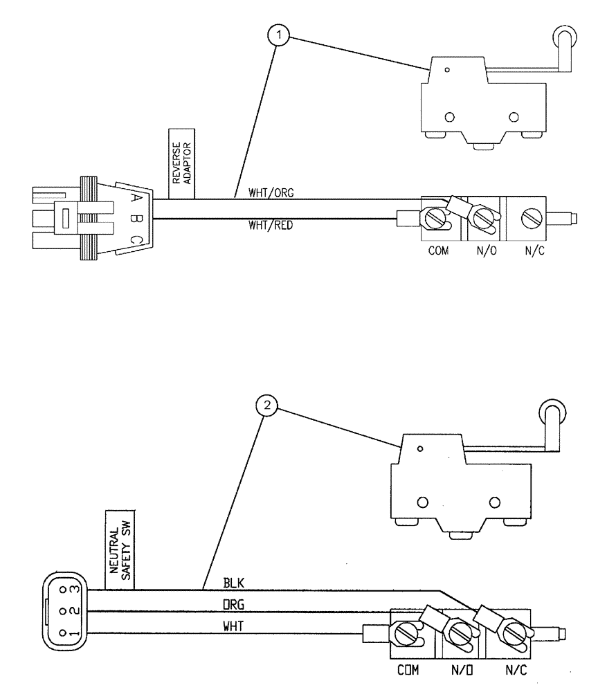 Схема запчастей Case IH SPX4410 - (01-029[02]) - NEUTRAL SAFETY AND REVERSE SWITCH Cab Interior