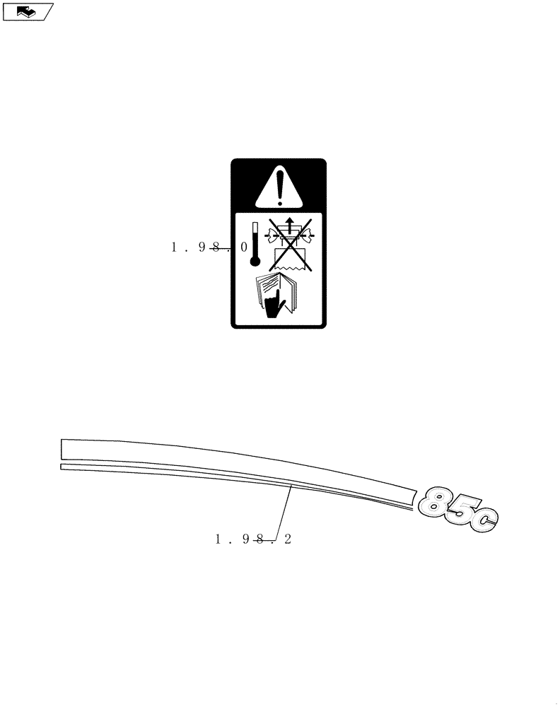Схема запчастей Case IH FARMALL 95C - (SEC. 13) - DECALS (00) - GENERAL