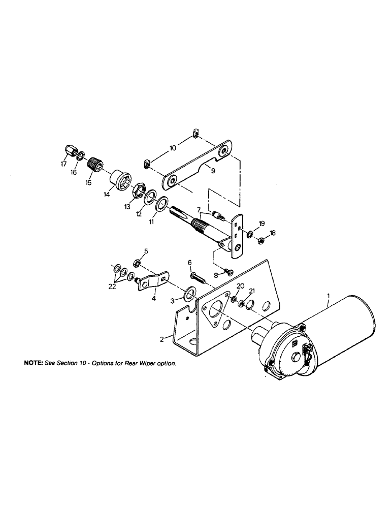 Схема запчастей Case IH 9110 - (01-49) - WIPER DRIVE ASSEMBLY, FRONT WINDOWS SERIAL NUMBER 17900707 AND AFTER (10) - CAB