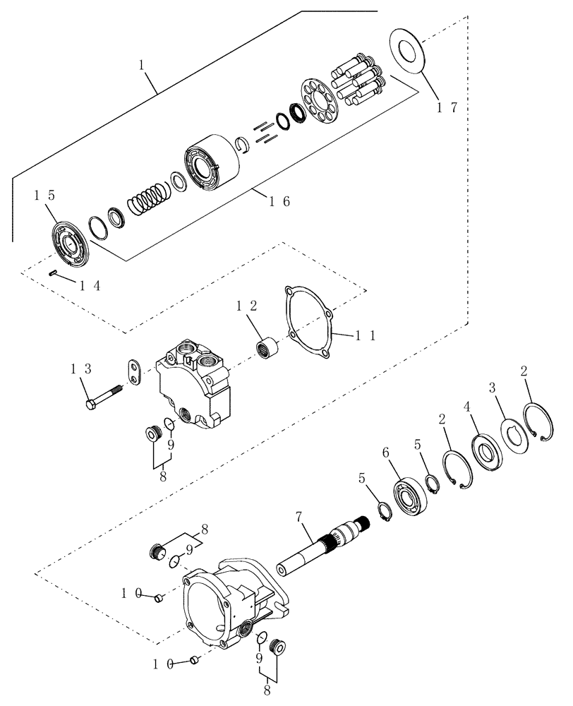 Схема запчастей Case IH WDX1701 - (038B[2]) - HEADER DRIVE MOTOR, HDX2 SERIES, AFTER PIN HAJ0013062 (901), HAJ0014163 (1101), HAJ0015101 (1701) (35) - HYDRAULIC SYSTEMS