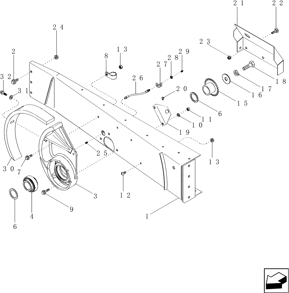 Схема запчастей Case IH 2577 - (66.330.16[01]) - ROTOR INSTALLATION PARTS - BSN HAJ303001 (66) - THRESHING