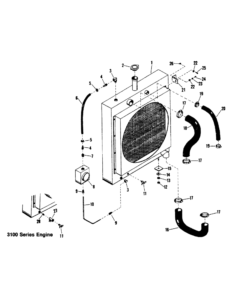 Схема запчастей Case IH STEIGER - (04-05) - RADIATOR & ATTACHING PARTS (04) - Drive Train