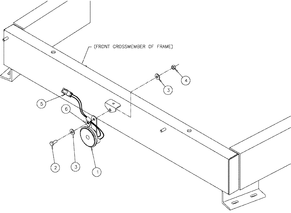 Схема запчастей Case IH 3150 - (04-009) - HORN GROUP Suspension & Frame