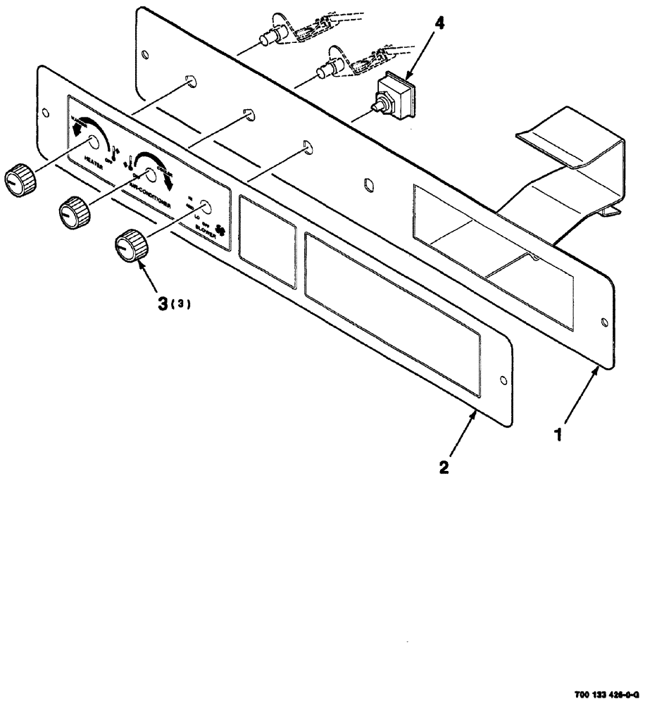 Схема запчастей Case IH 8860HP - (04-22) - CONTROL PANEL ASSEMBLY (33) - BRAKES & CONTROLS