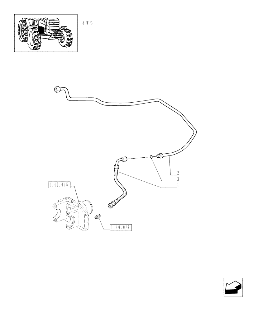 Схема запчастей Case IH MXM190 - (1.32.8/02[07]) - PUMPS FOR HYDRAULIC SYSTEM AND LIFT - (4WD) (03) - TRANSMISSION