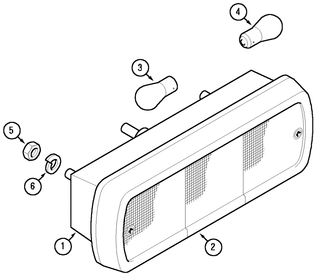 Схема запчастей Case IH C50 - (04-07) - FRONT LIGHTS, EUROPE ONLY (04) - ELECTRICAL SYSTEMS