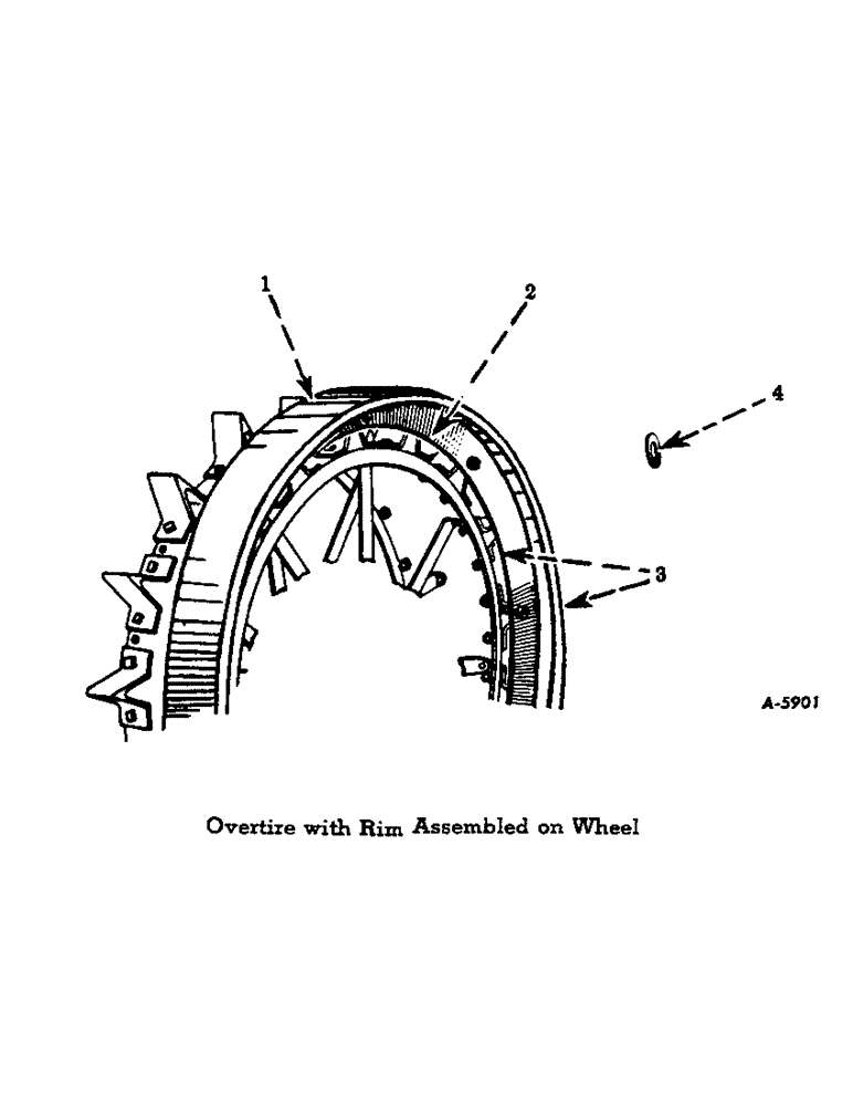 Схема запчастей Case IH FARMALL H - (247) - ATTACHMENTS, REAR WHEEL OVERTIRE WITH RIM, SPECIAL, FARMALL "H" ONLY Attachments